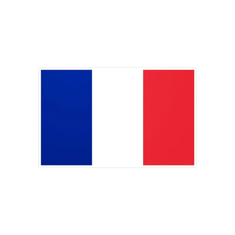 Autocollant drapeau france rectangulaire pvc résistant