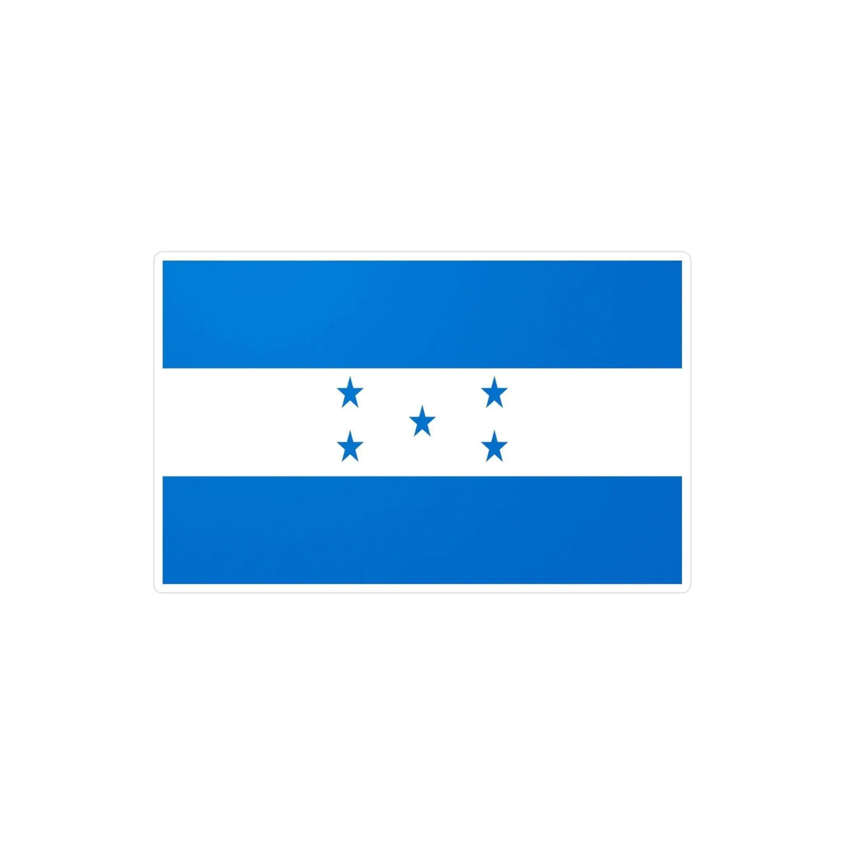 Autocollant drapeau honduras rectangle pvc résistant