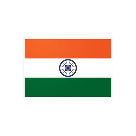 Autocollant drapeau inde rectangle en pvc résistant