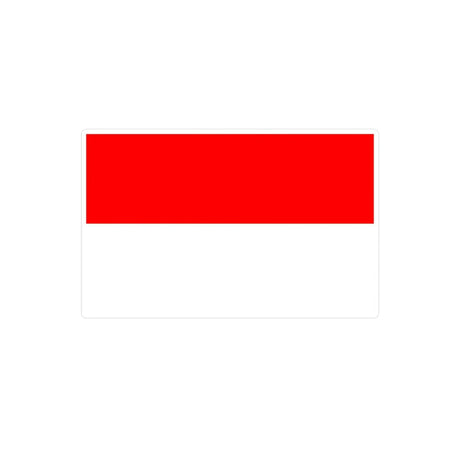 Autocollant drapeau indonésie rectangle en pvc résistant