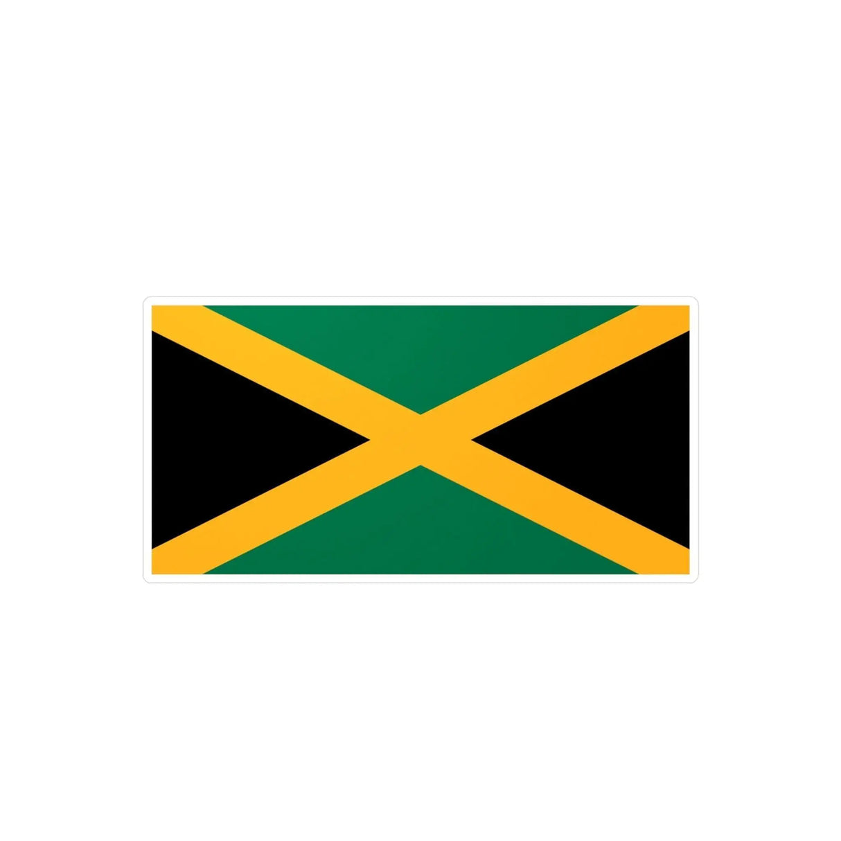 Autocollant drapeau jamaïque rectangle pvc résistant