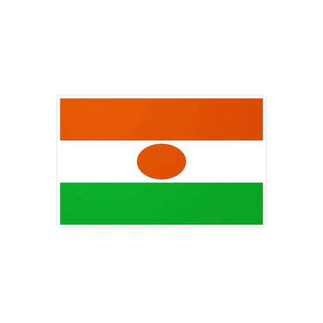 Autocollant drapeau niger rectangle en pvc résistant