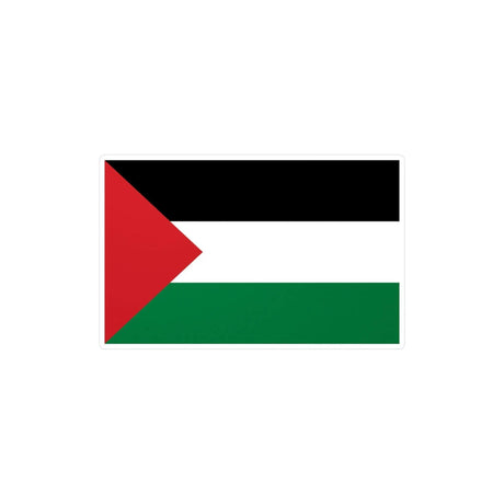 Autocollant drapeau palestine rectangle en pvc résistant