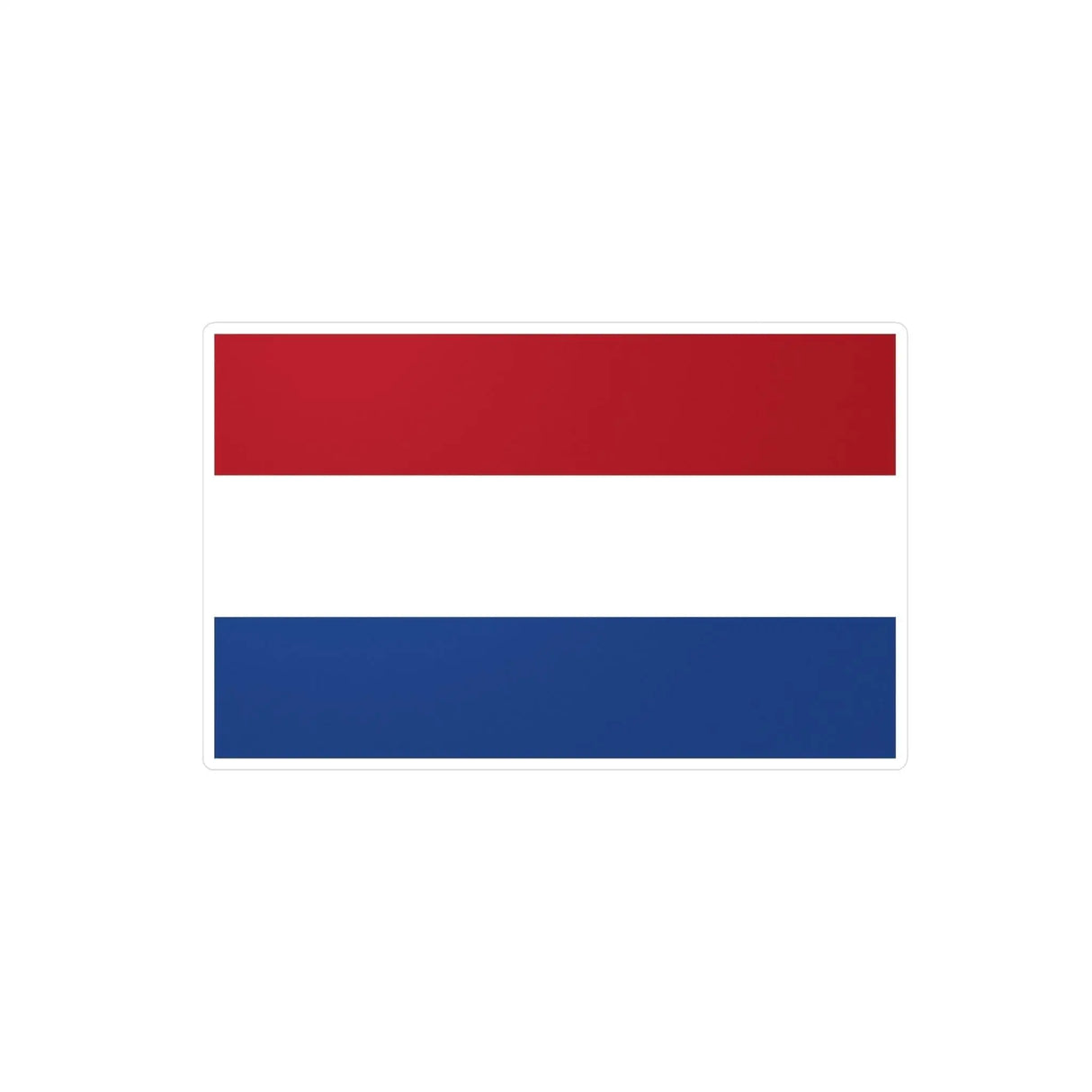 Autocollant drapeau pays-bas rectangle pvc résistant