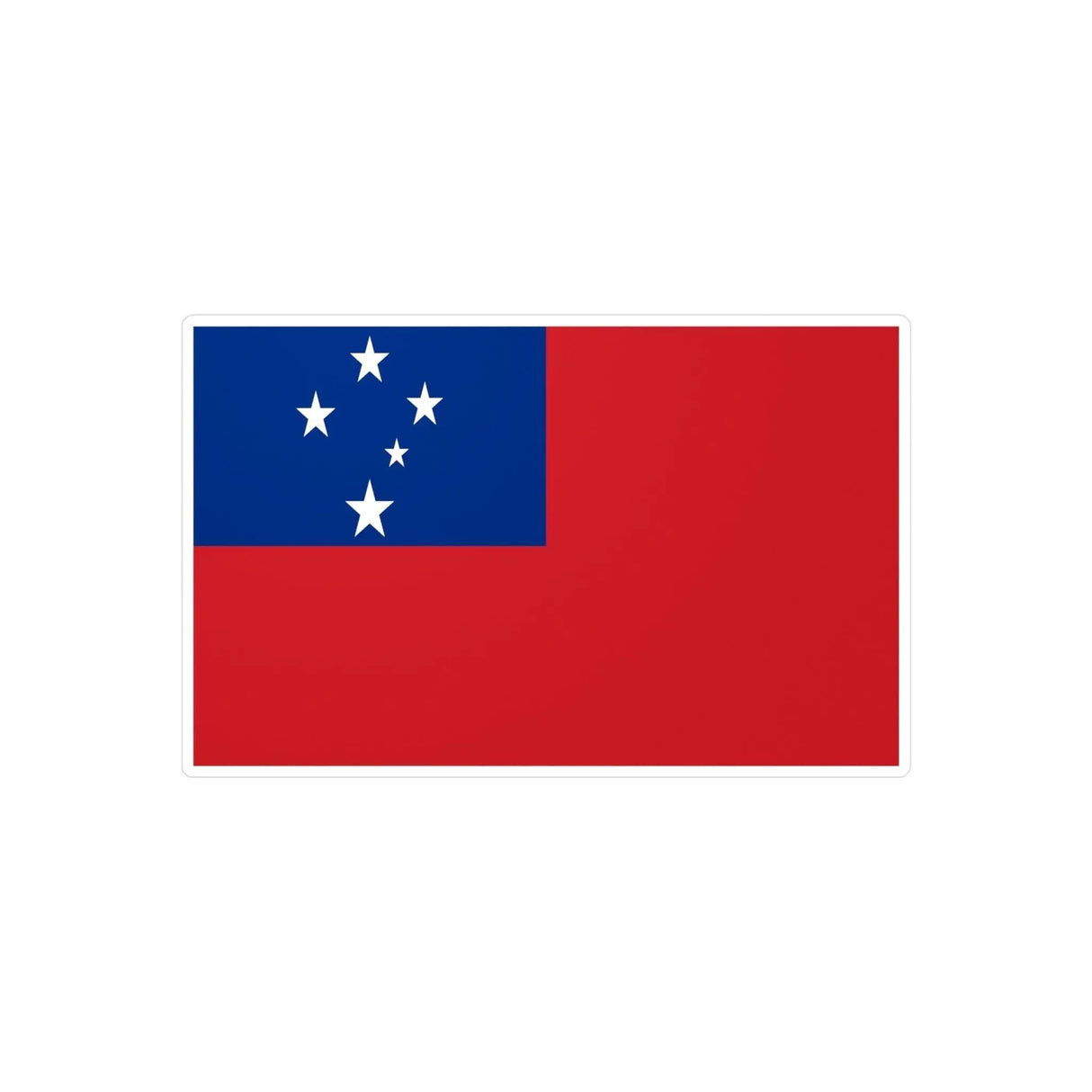 Autocollant drapeau samoa rectangulaire pvc résistant