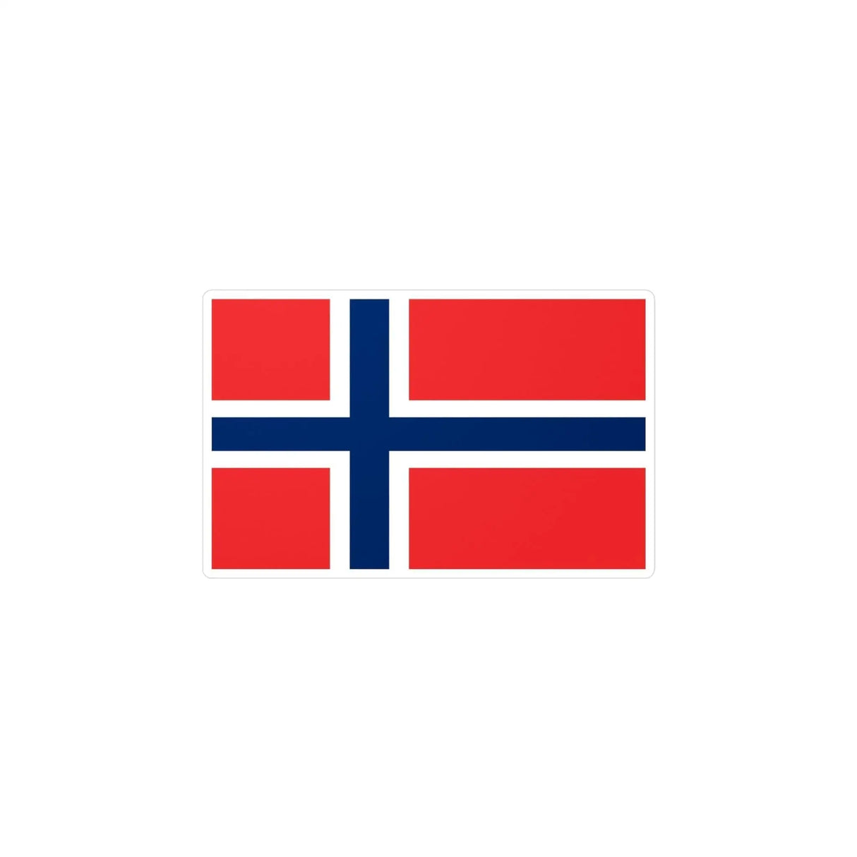 Autocollant île bouvet rectangulaire pvc résistant