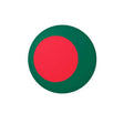 Autocollant rond drapeau bangladesh en pvc résistant