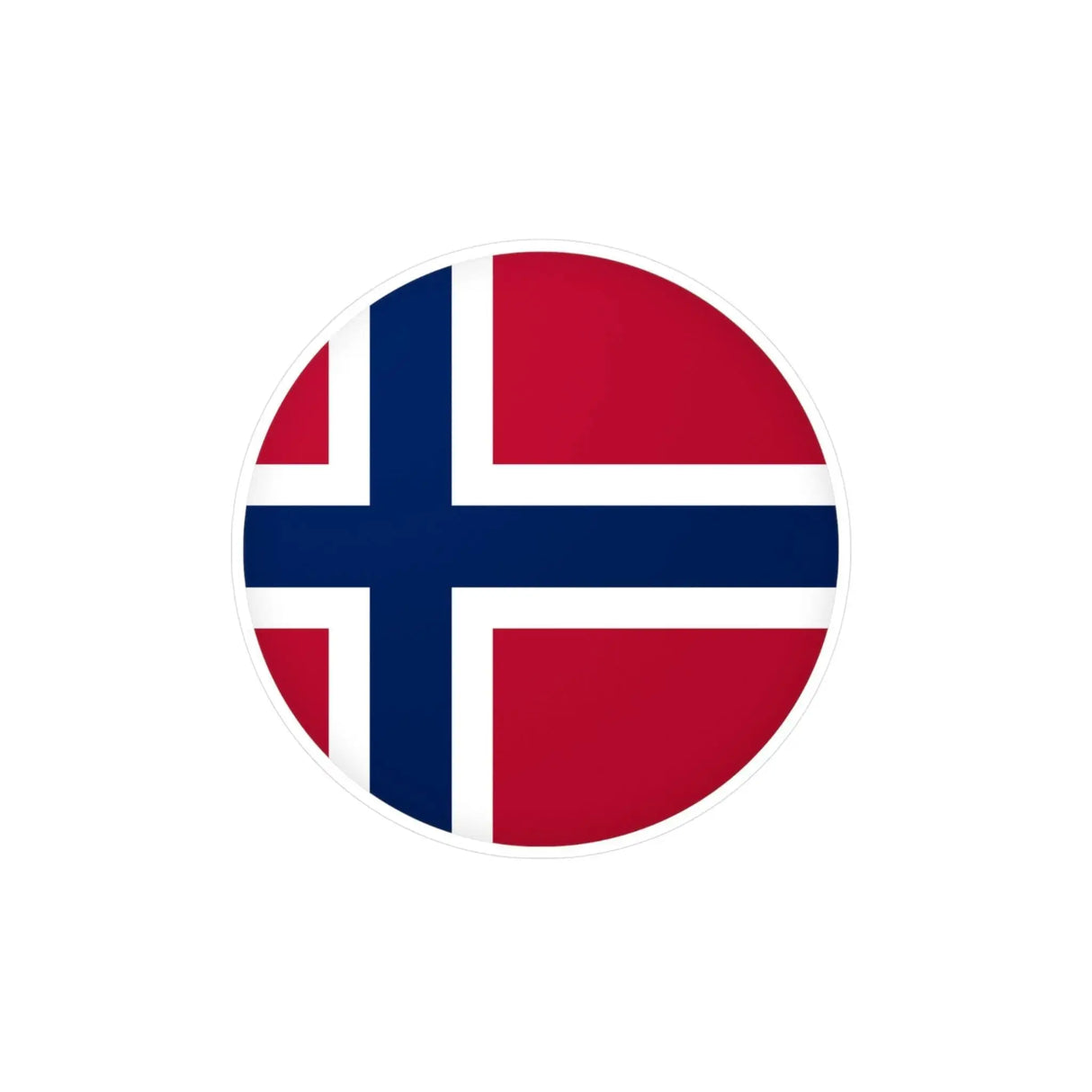 Autocollant rond drapeau île bouvet en pvc décoratif
