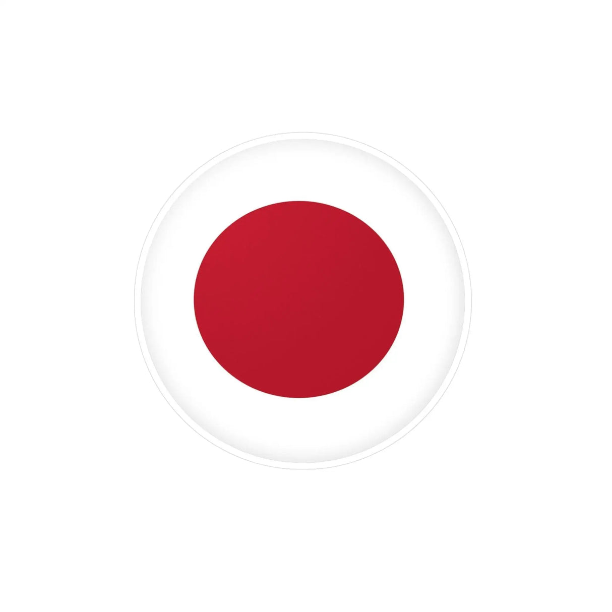 Autocollant rond drapeau japon pvc résistant décoratif