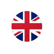 Autocollant rond drapeau royaume-uni pvc résistant
