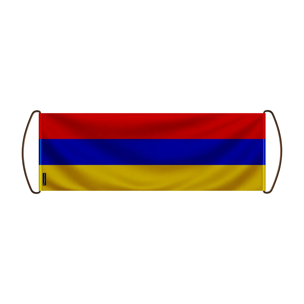 Bannière de défilement arménie en polyester à main