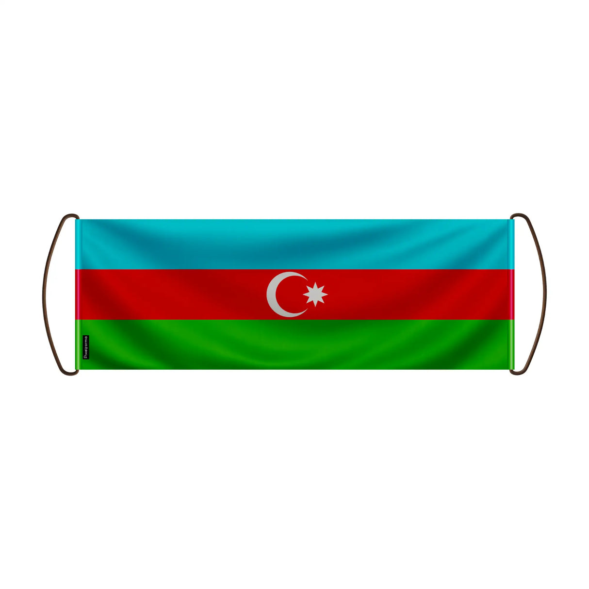 Bannière de défilement azerbaïdjan en polyester à main