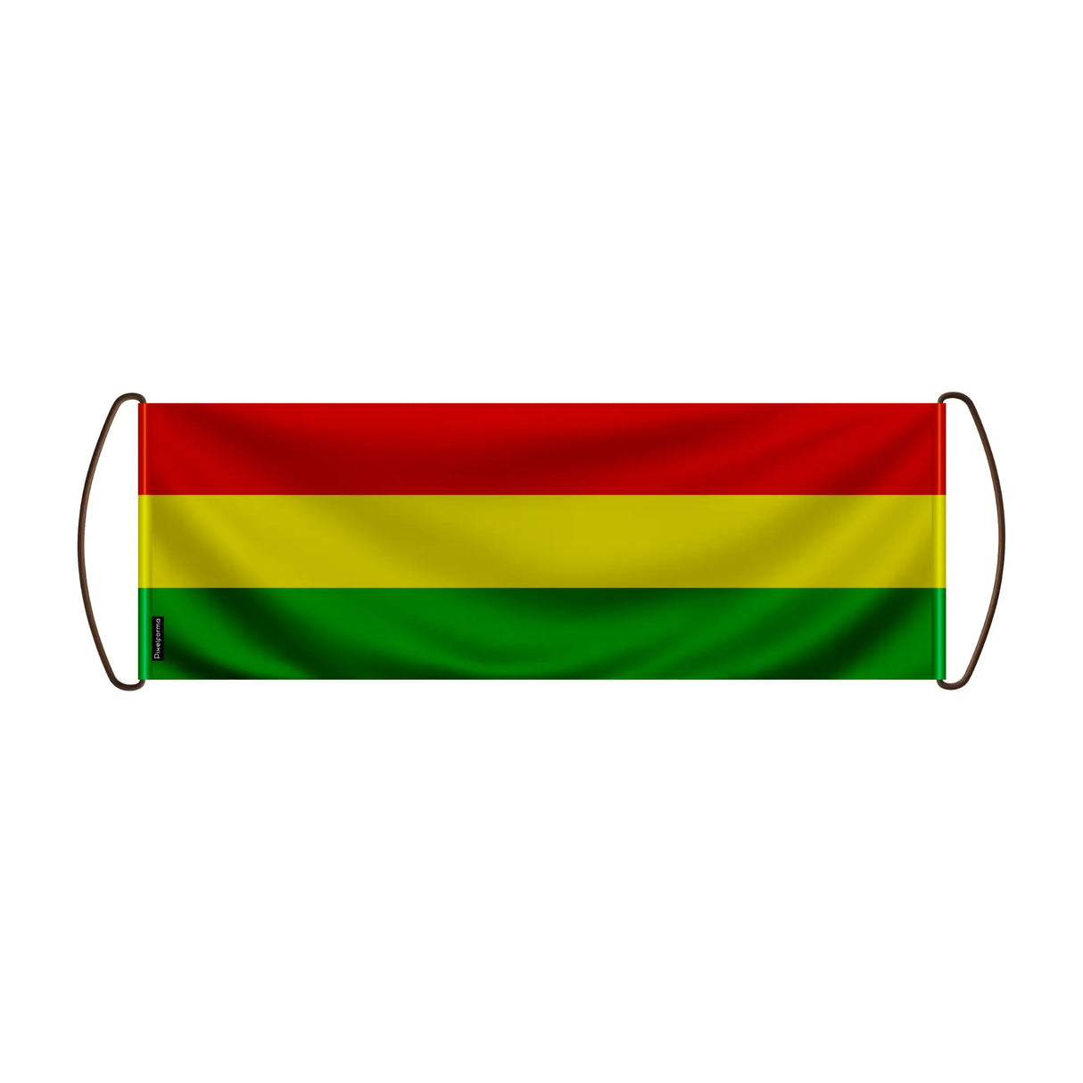 Bannière de défilement bolivie en polyester à main