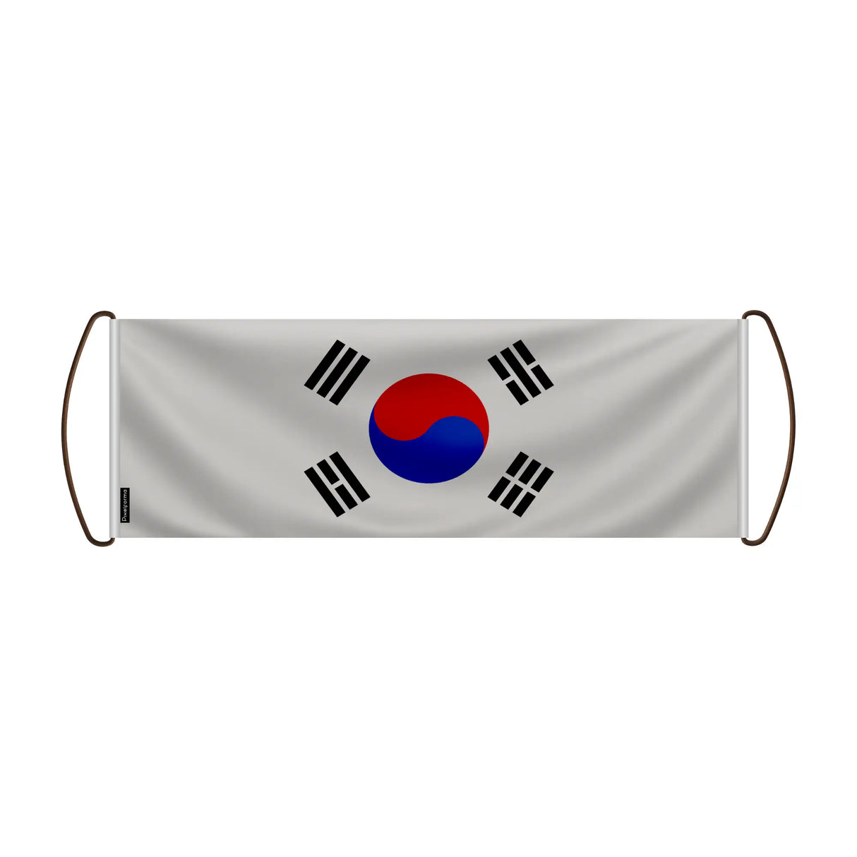 Bannière de défilement corée du sud en polyester main
