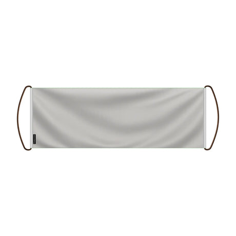 Bannière de défilement france polyester blanche à main