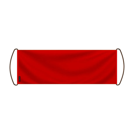 Bannière de défilement france rouge polyester pour événements