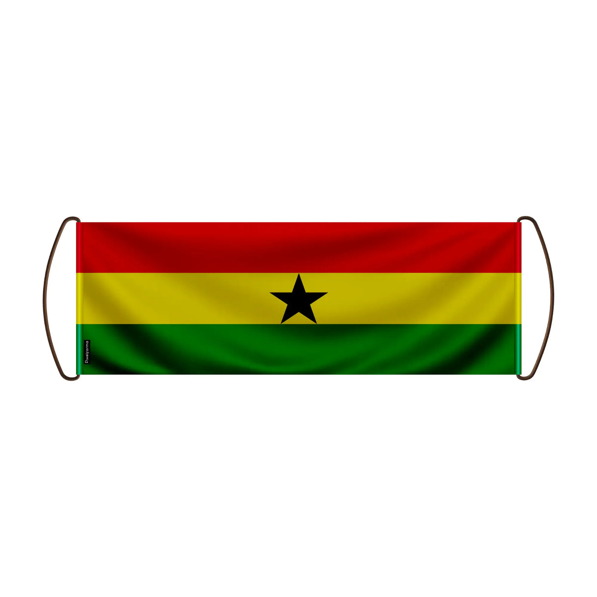 Bannière de défilement ghana en polyester à main