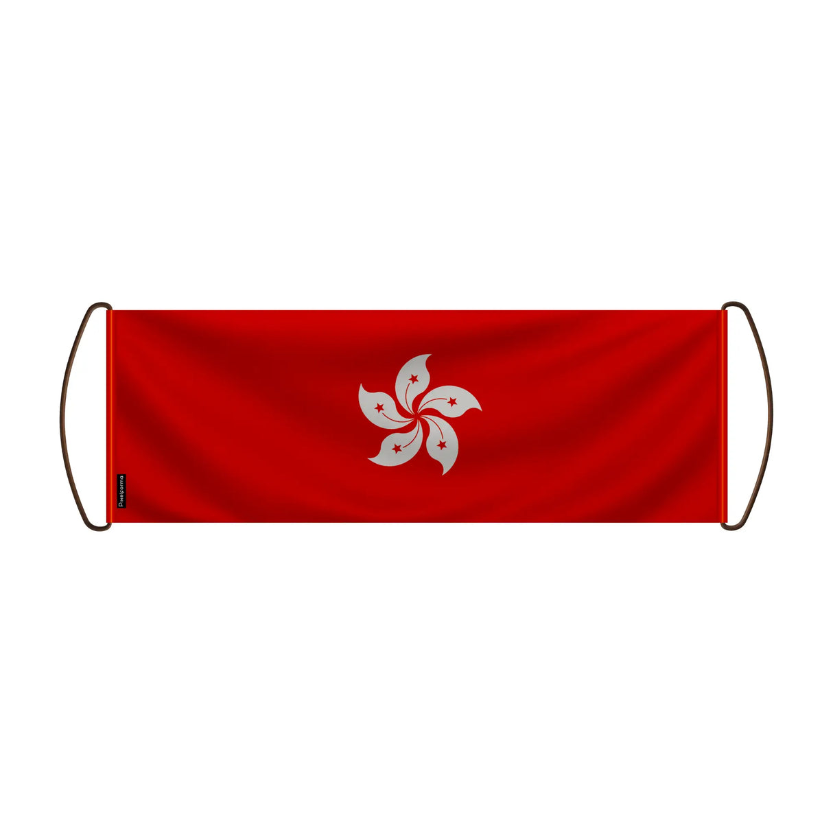 Bannière de défilement hong kong en polyester à main