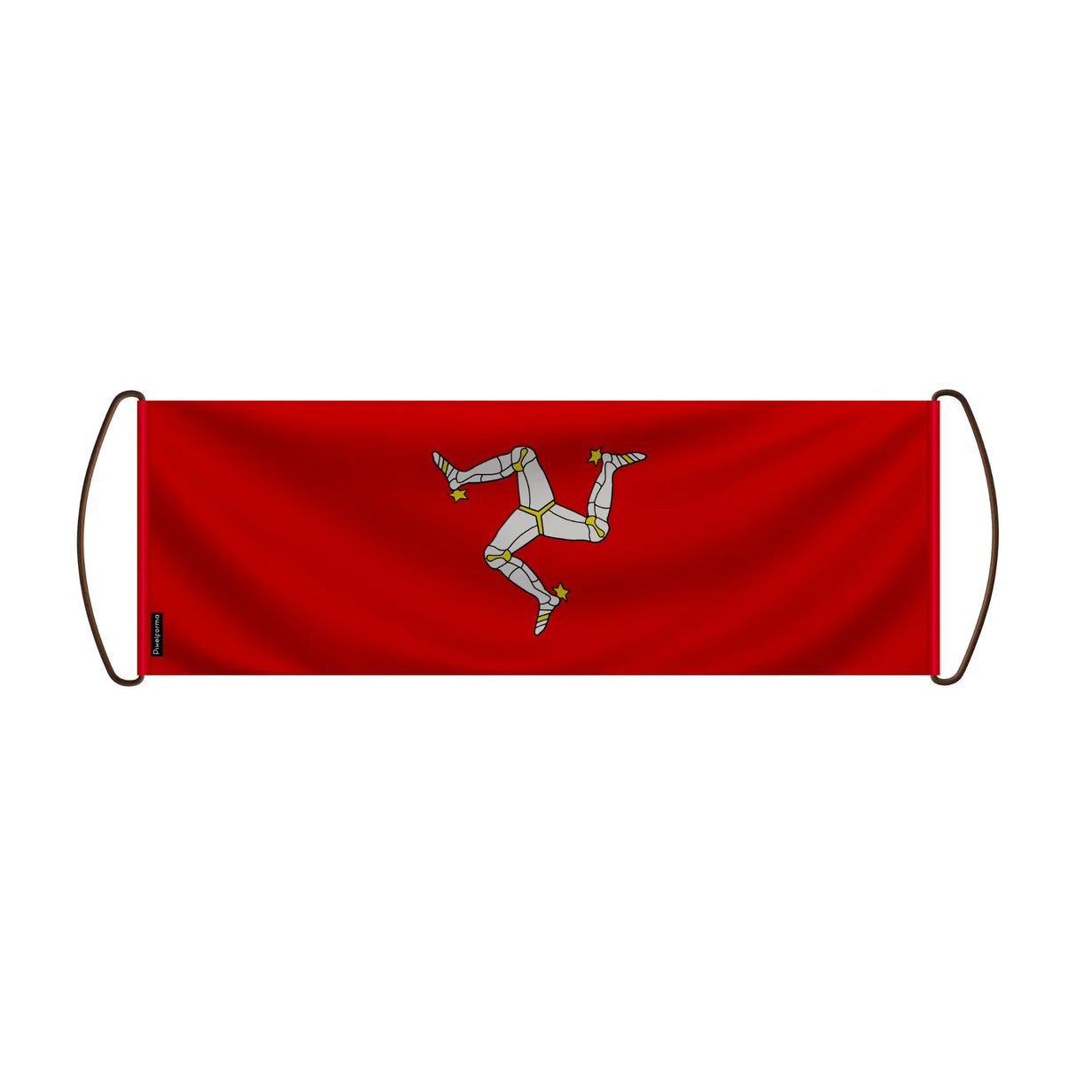 Bannière de défilement île de man en polyester durable