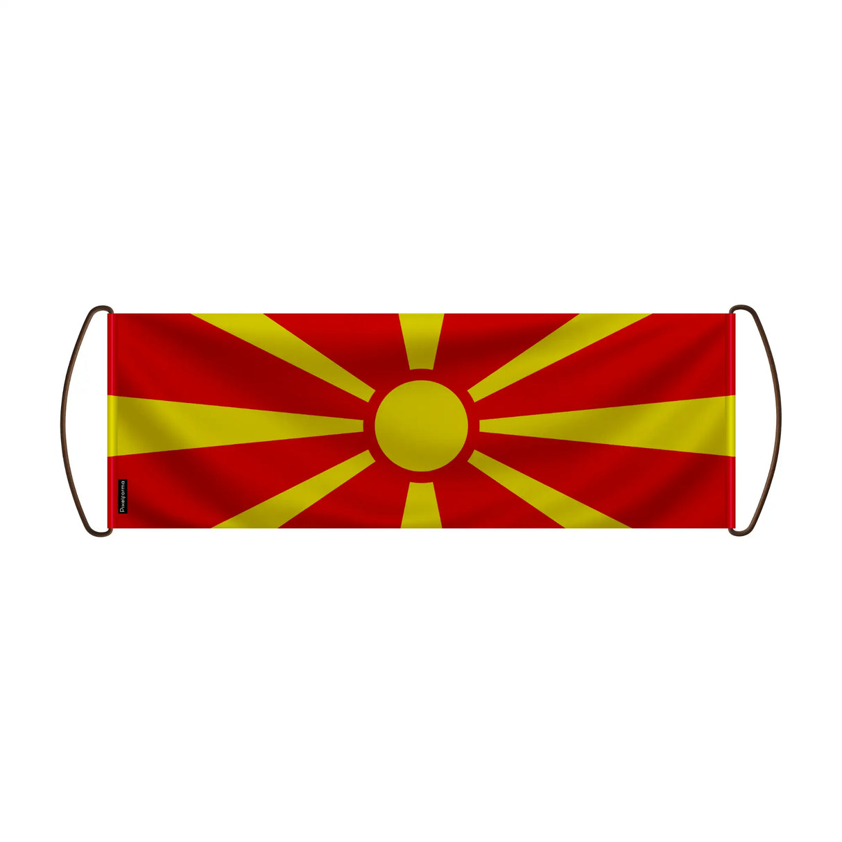 Bannière de défilement macédoine du nord en polyester