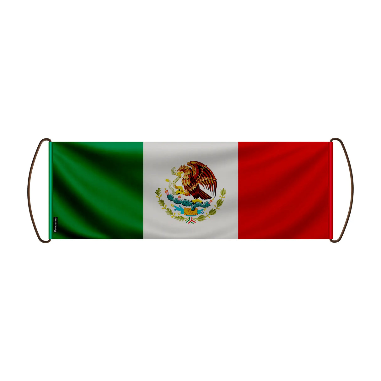 Bannière de défilement mexique en polyester à main