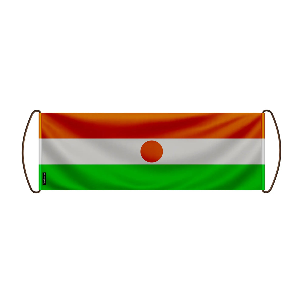 Bannière de défilement niger en polyester à main