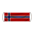 Bannière de défilement norvège en polyester à main