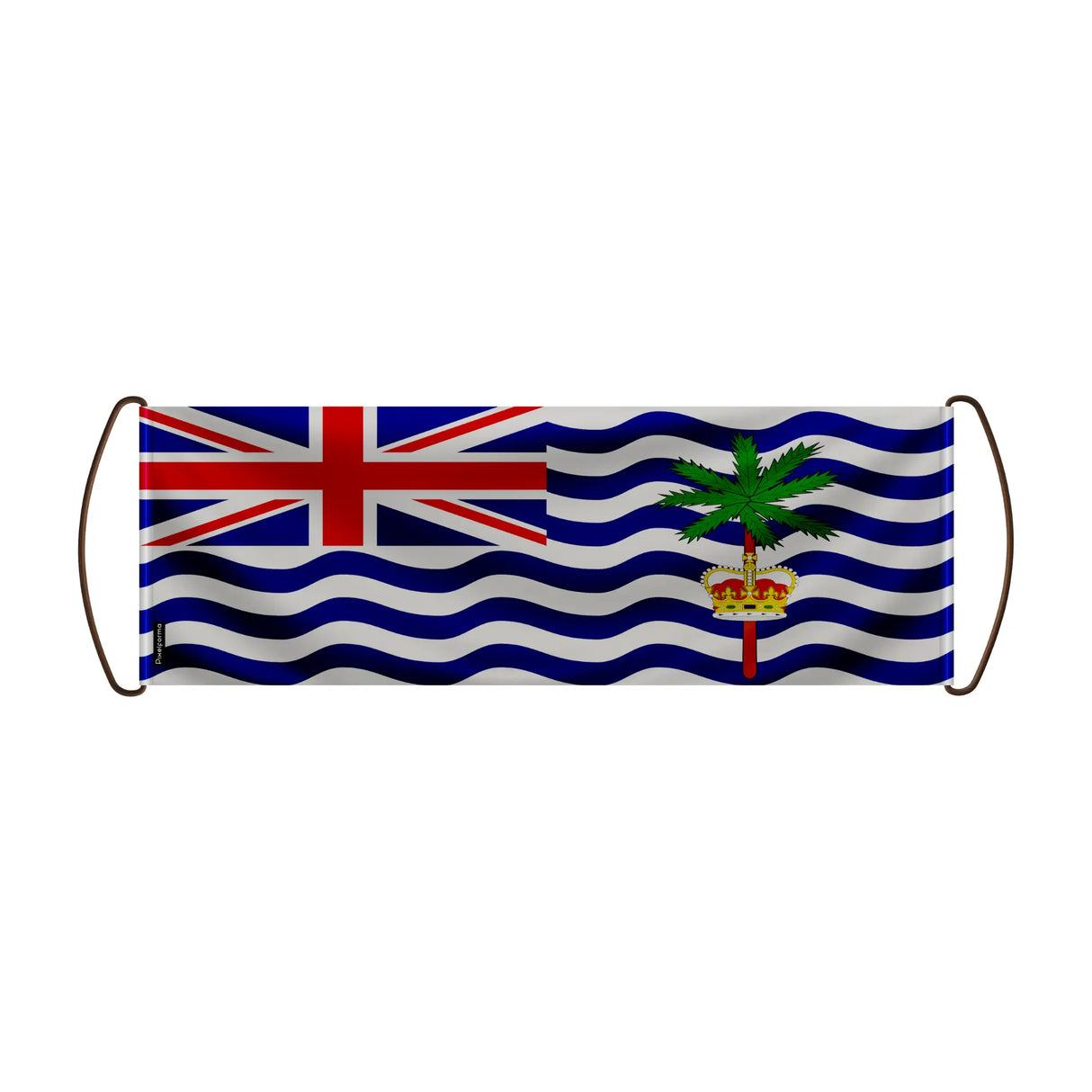 Bannière de défilement territoire britannique océan indien polyester