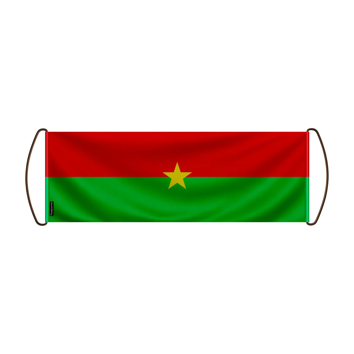 Bannière défilante burkina faso en polyester à main