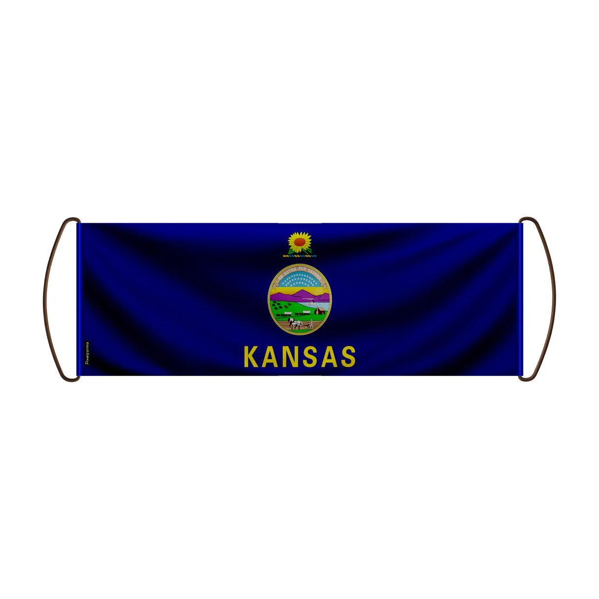 Bannière défilante kansas en polyester pour événements sportifs
