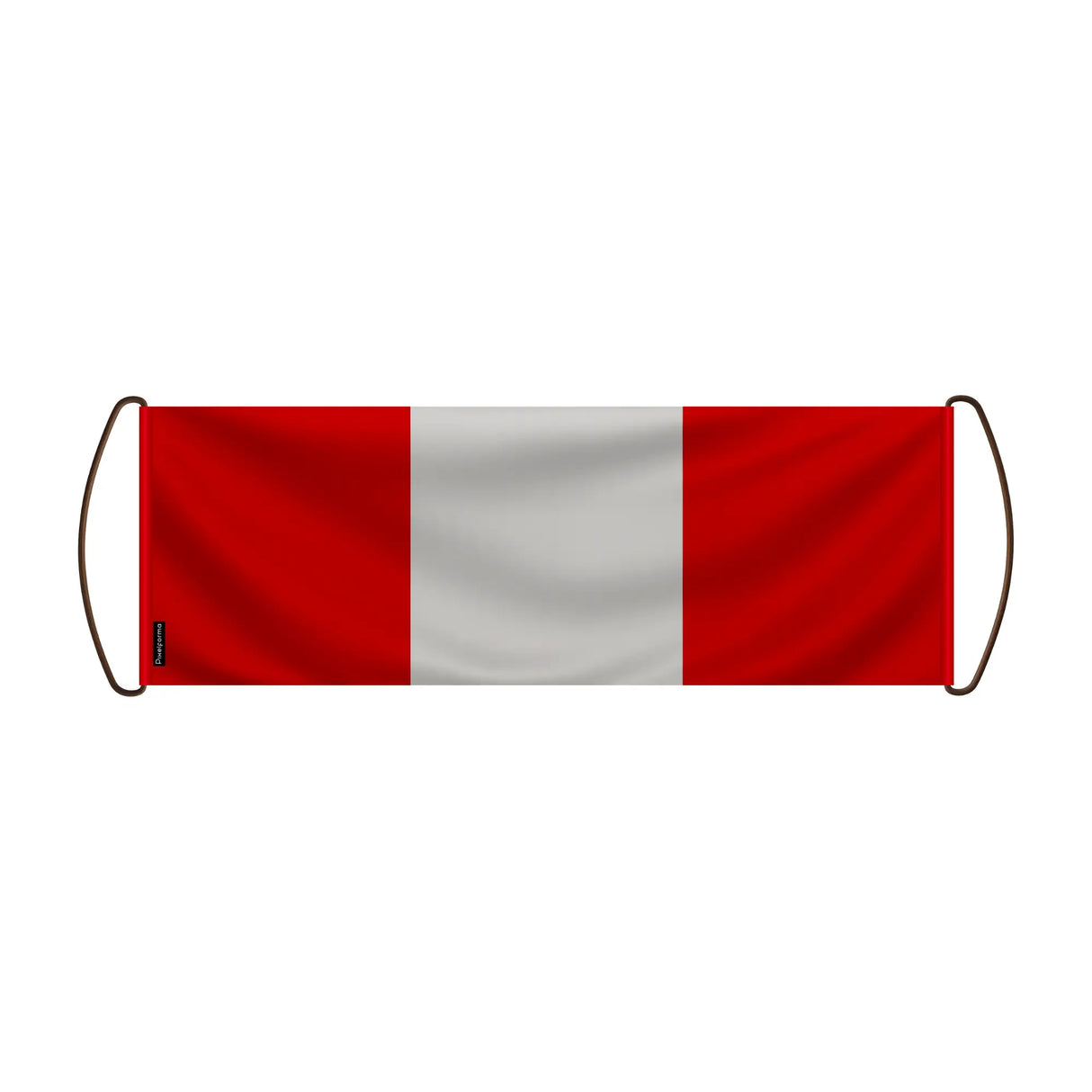 Bannière défilante pérou en polyester à tenir à la main