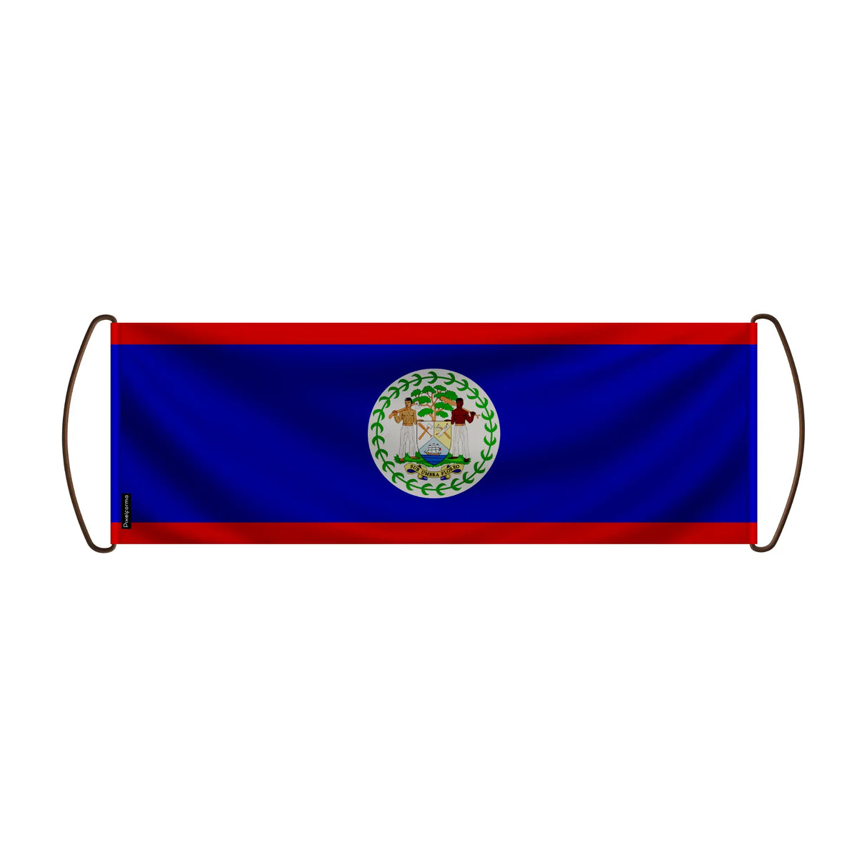 Bannière défilement drapeau belize polyester à la main