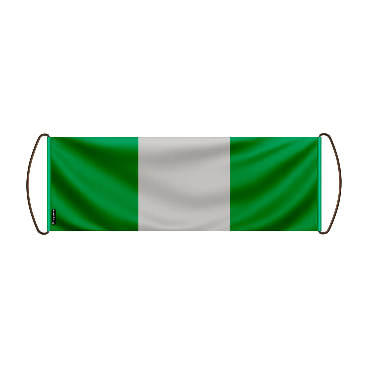 Bannière défilement drapeau nigeria en polyester durable