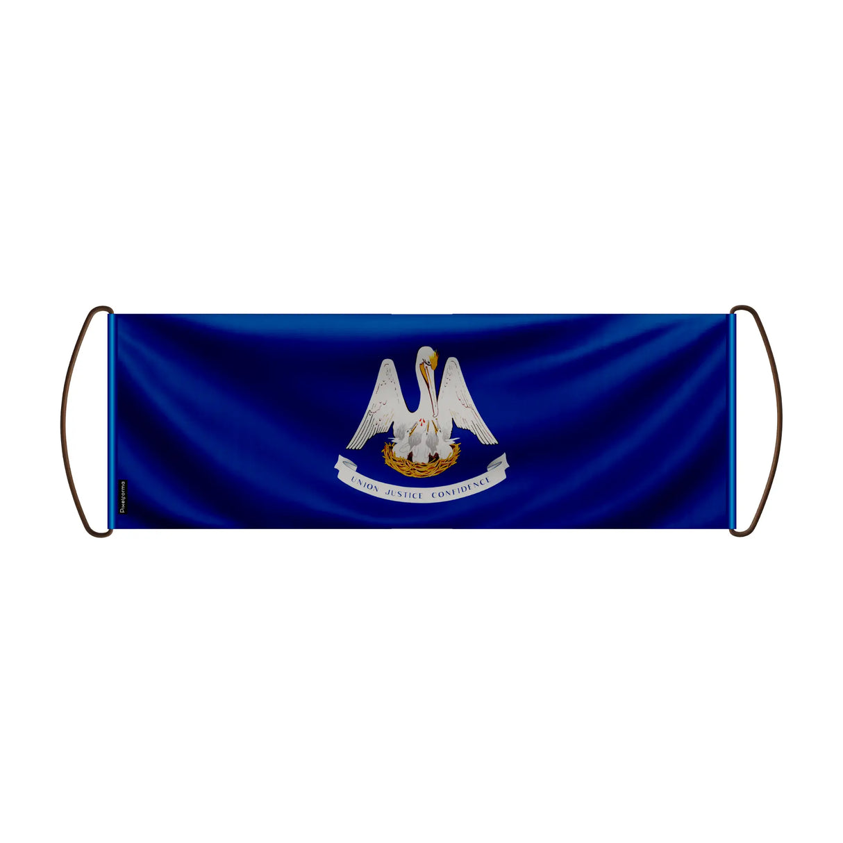 Bannière défilement louisiane polyester pour événements sportifs