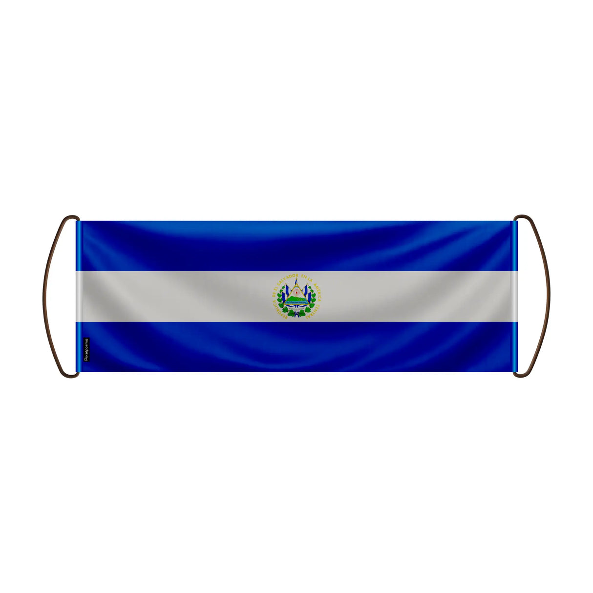 Bannière défilement salvador en polyester à main