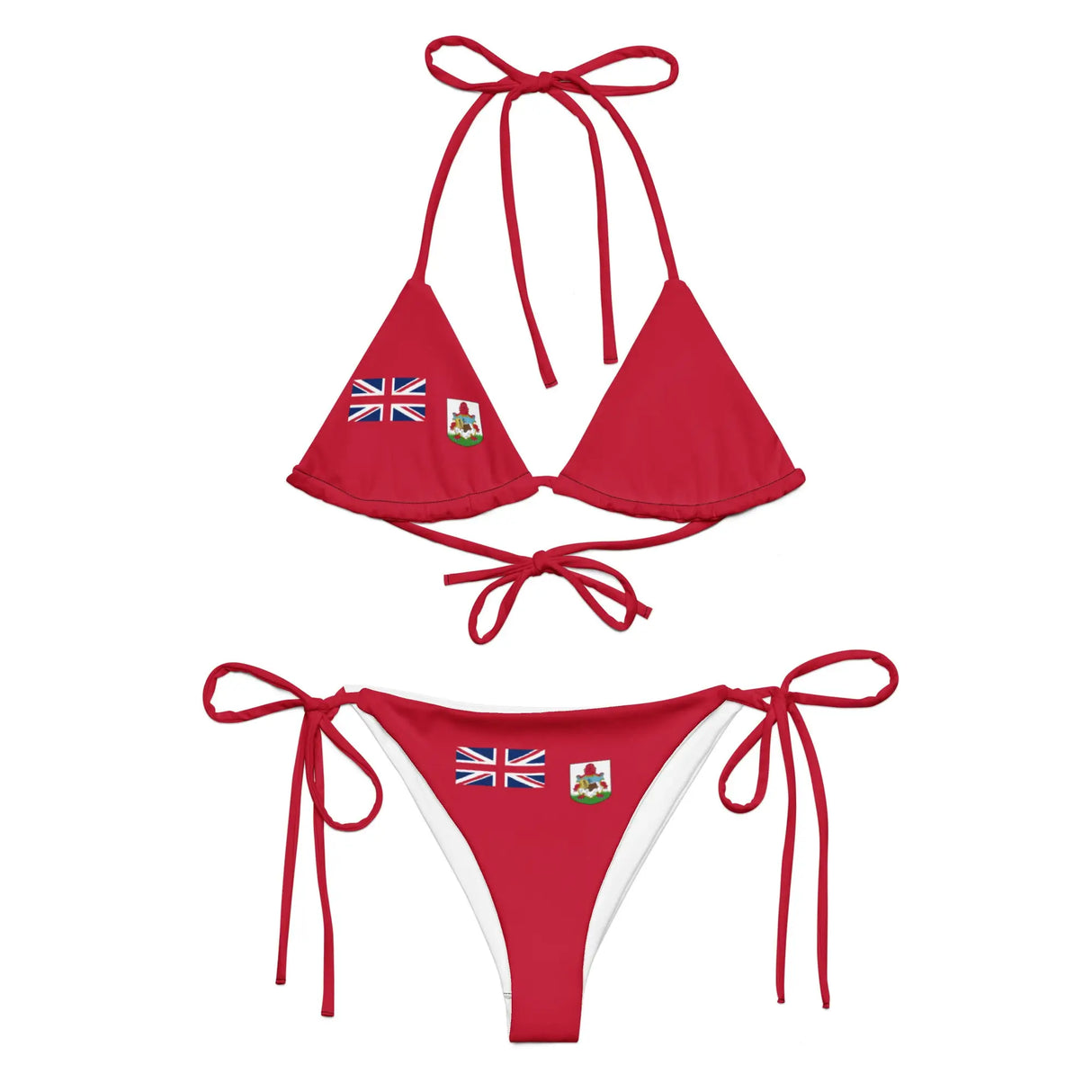 Bikini drapeau bermudes à cordon recyclé orné confortable