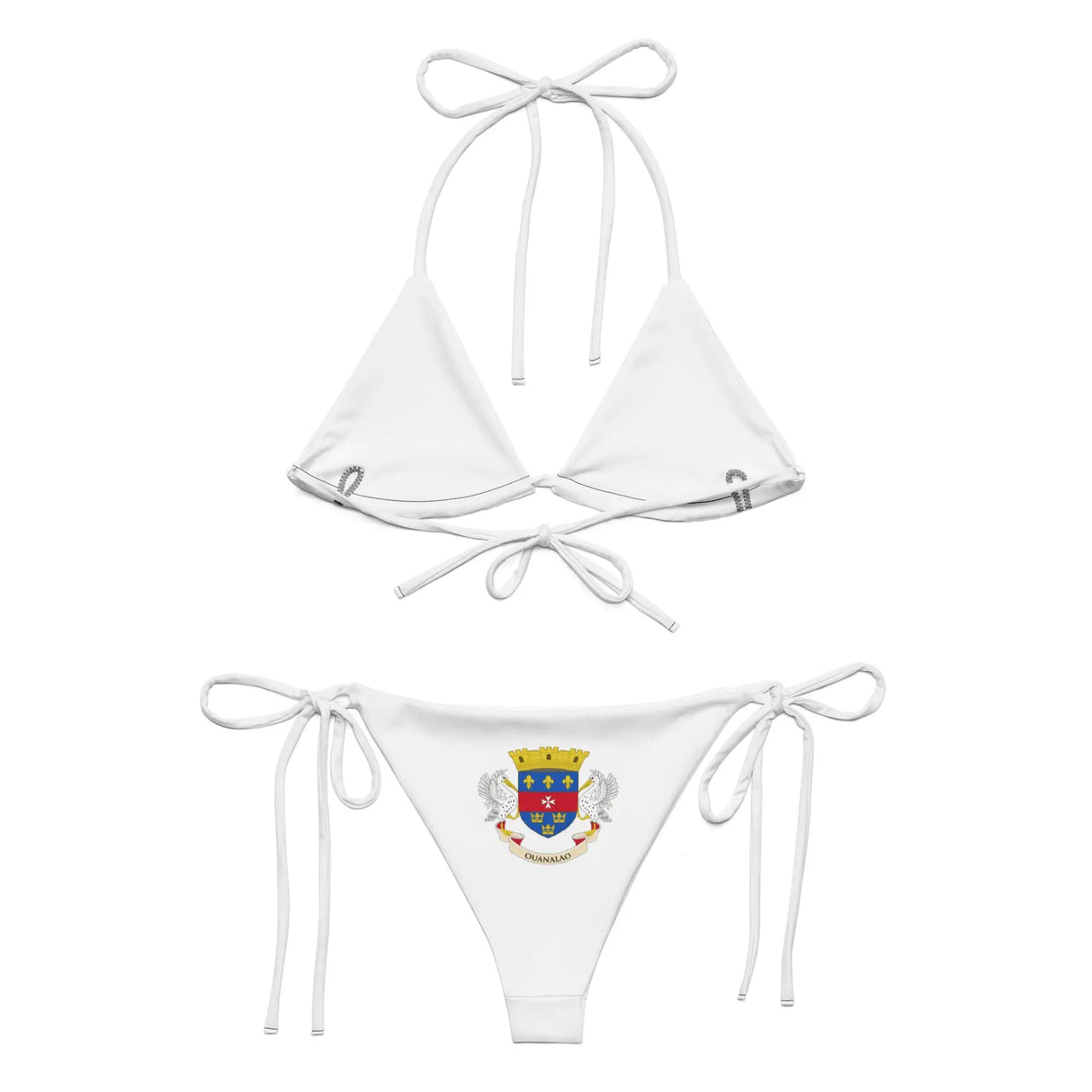 Bikini drapeau saint-barthélemy à cordon confort uv