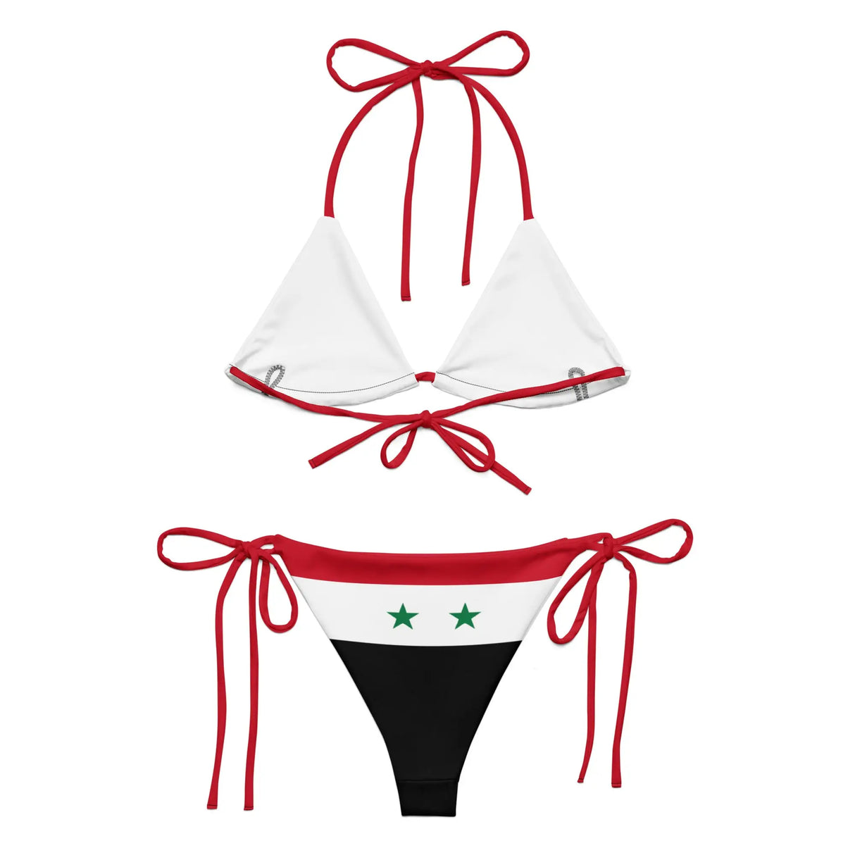 Bikini drapeau syrie all-over print recyclé anti uv