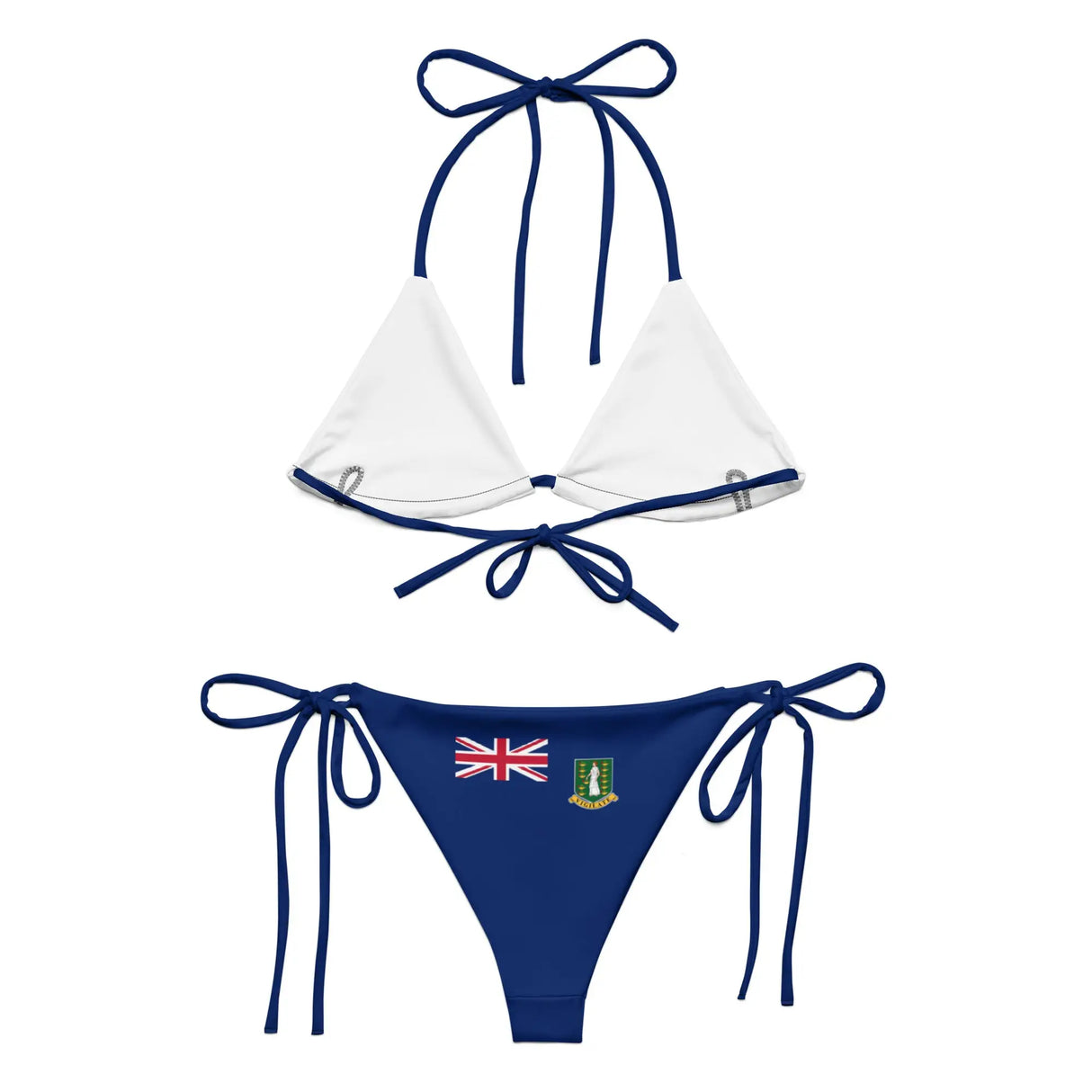 Bikini drapeau vierges britanniques à cordon confort uv