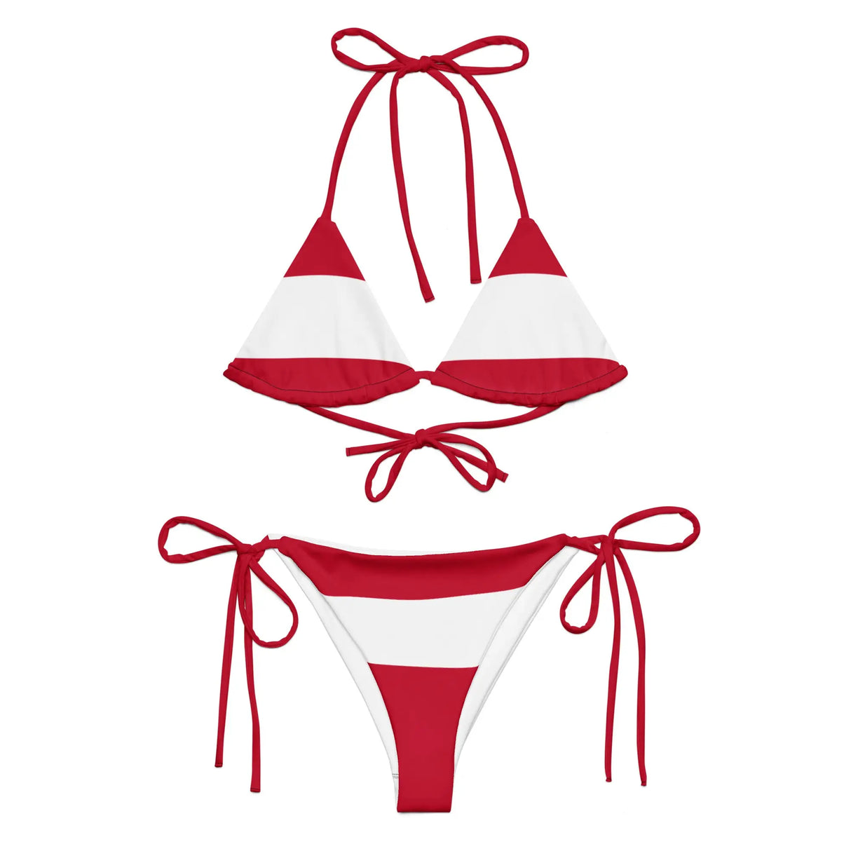 Bikini femme autriche cordon recyclé orné confort optimal