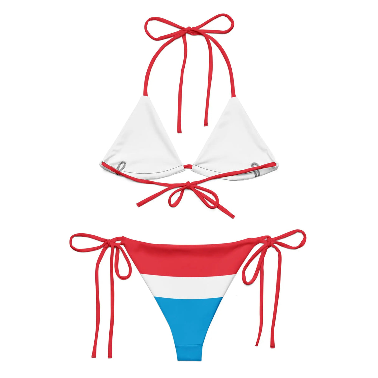 Bikini femme luxembourg cordon recyclé orné confort uv