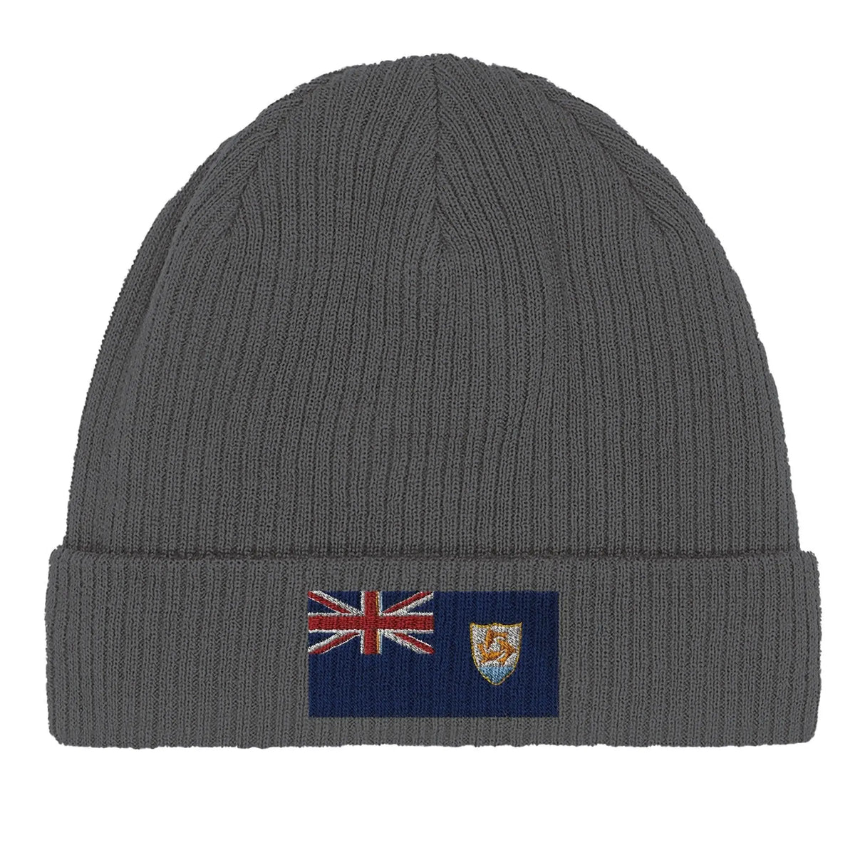 Bonnet coton broderie drapeau d’anguilla couleur bleu