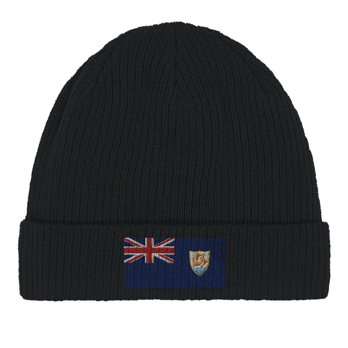 Bonnet coton broderie drapeau d’anguilla couleur bleu