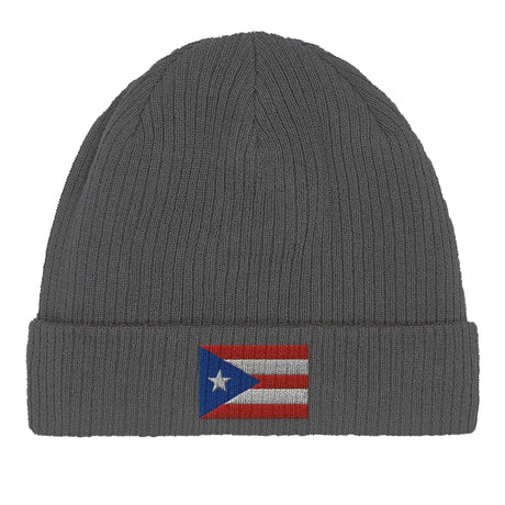 Bonnet coton drapeau porto rico broderie usage quotidien