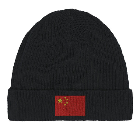 Bonnet coton naturel chine broderie respirabilité optimale