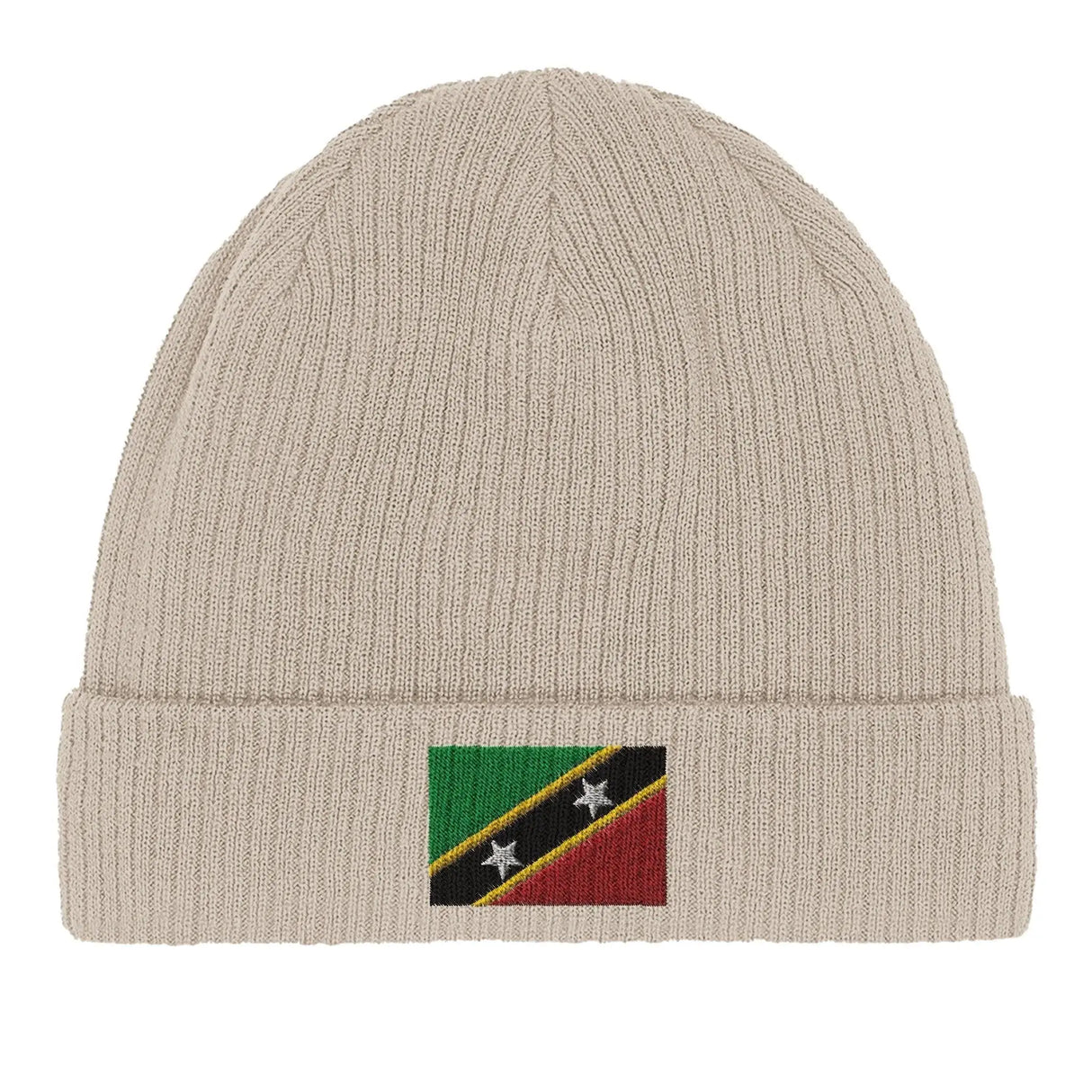 Bonnet coton naturel saint-christophe broderie usage quotidien