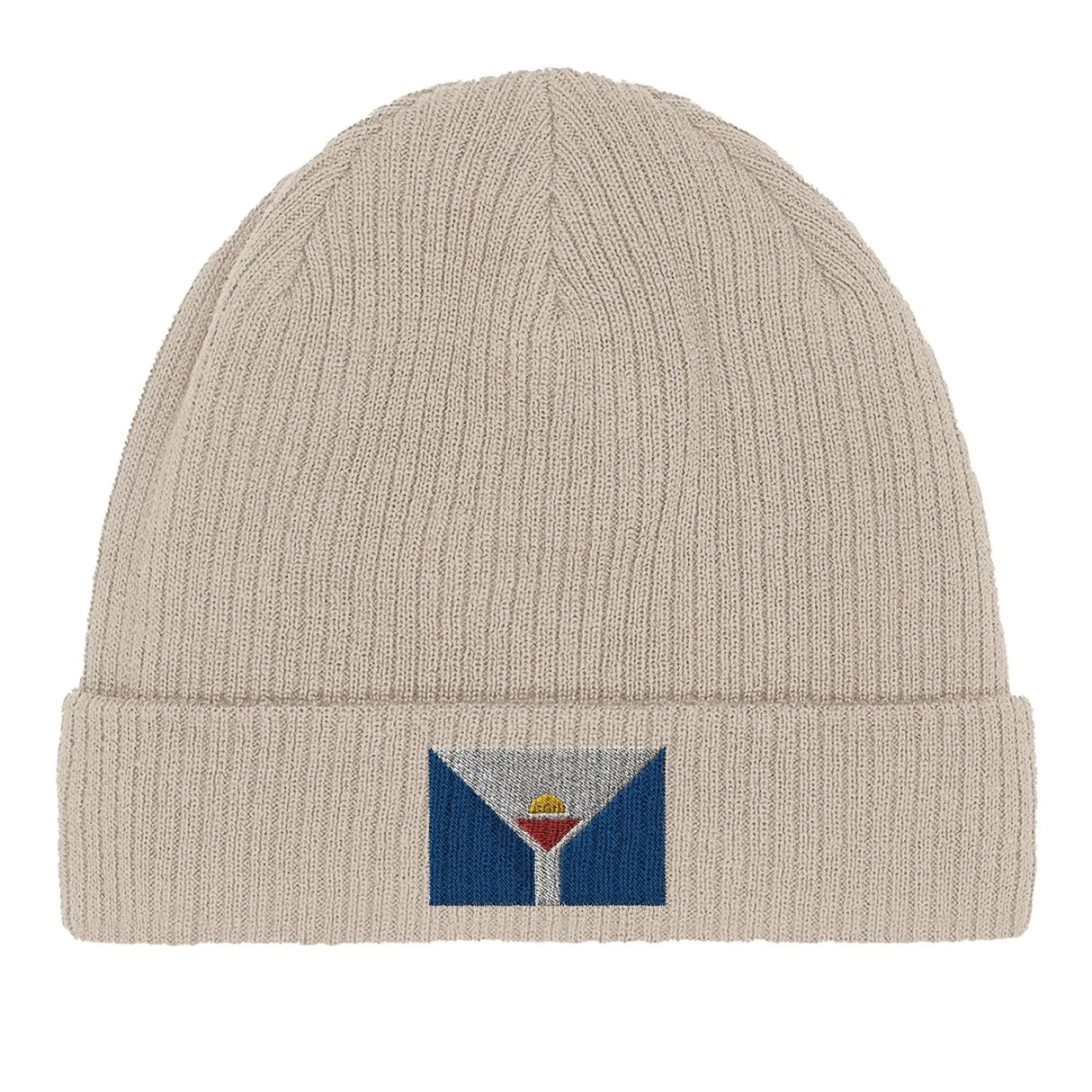 Bonnet coton saint-martin broderie drapeau antilles française