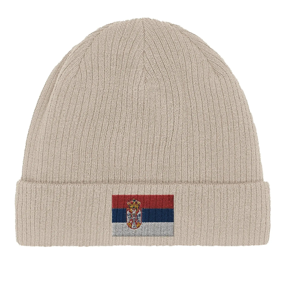 Bonnet coton serbie broderie drapeau respirabilité optimale