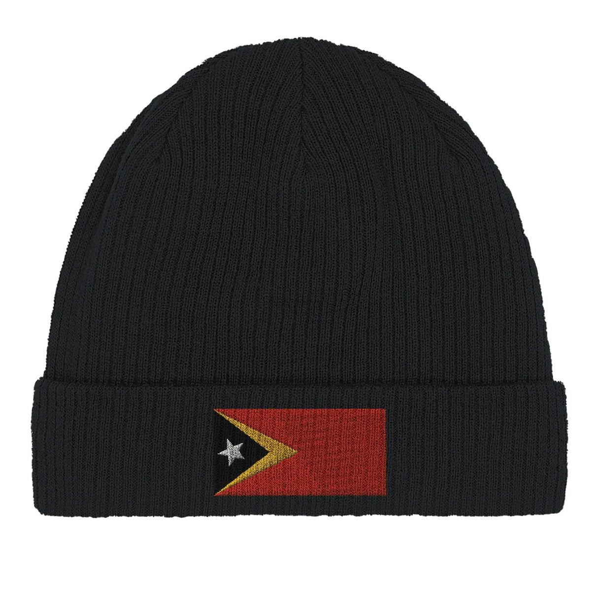 Bonnet coton timor oriental broderie drapeau confortable