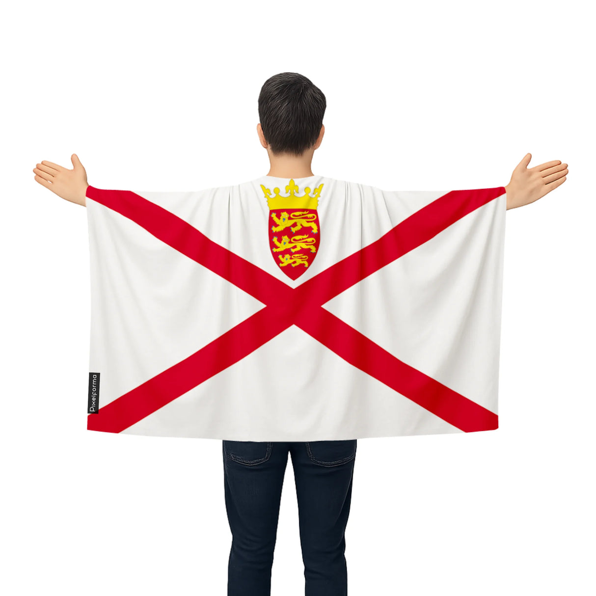 Cape drapeau jersey polyester léger pour événements sportifs